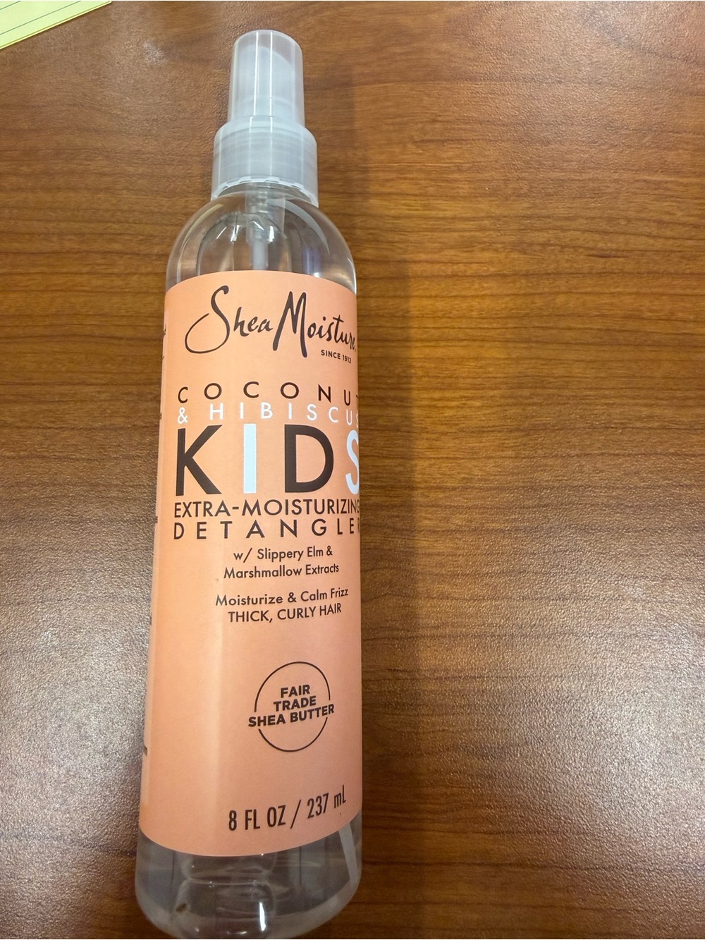 NWT Shea Moisture Kids Coconut & Hibiscus Extra-Moisturizing Detangler 8 fl. Oz